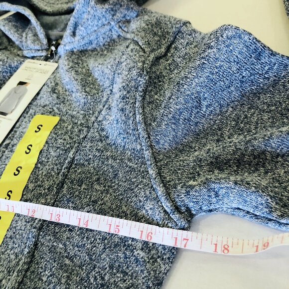 Eddie Bauer Radiator Fleece 2.0 Hooded Full Zip Jacket Women Size S Blue Soft - Picture 15 of 16